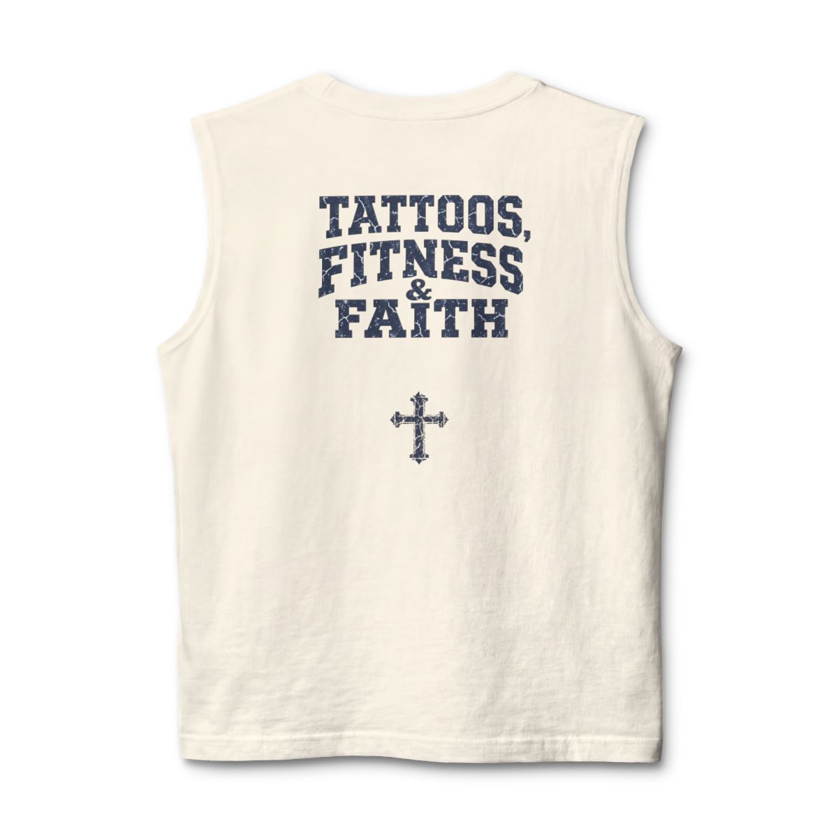 Tattoos Fitness & Faith Muscle Tank